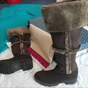 ISO Tory Burch Talouse High Shearling Boot